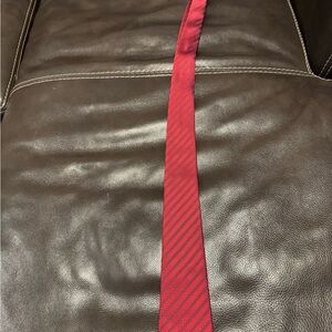 Banana Republic Red Striped Narrow Tie